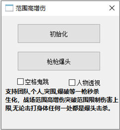 CF狼王范围增伤透视鬼跳免费辅助器